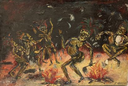 C. Maurice
The dance of fire
Oil on canvas
Signed...