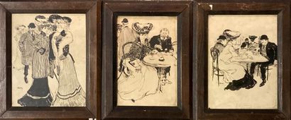 Early 20th century school
Suite of three...