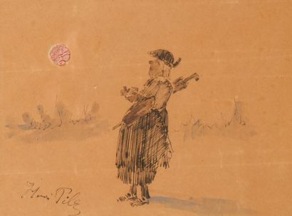 Charles Henri PILLE (1844-1897)
Cartoon
Ink
Signed...