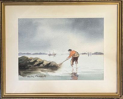 André FARAULT (1919-2007)
Fishermen
Watercolors
Signed...