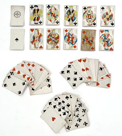 SET OF PLAYING CARDS. 19th century
- French...