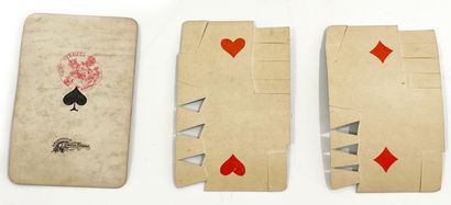 SET OF PLAYING CARDS. 19th century
- French...