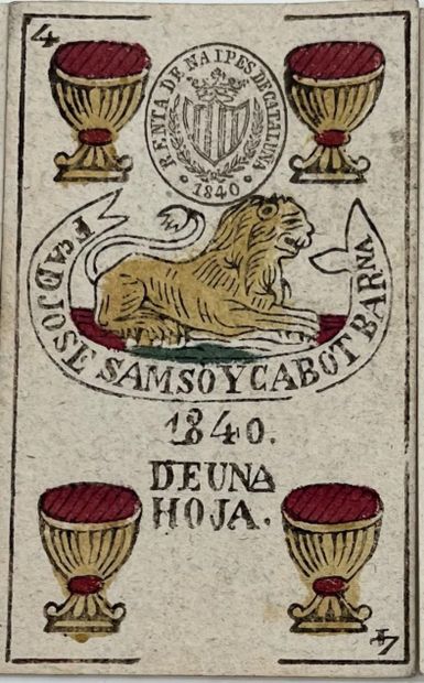 SET OF CARDS. 19th century
- Piedmont