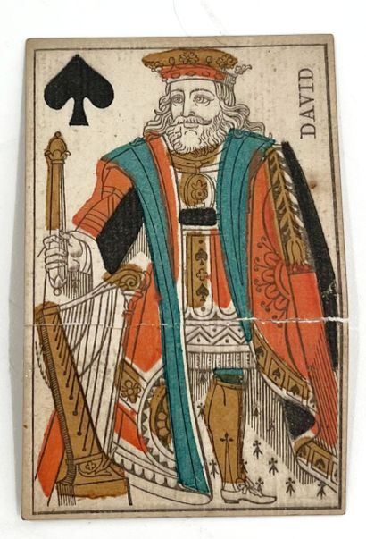 SET OF PLAYING CARDS. 19th century
- French...