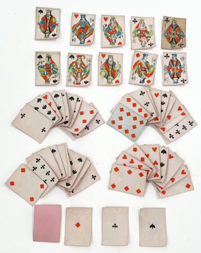 SET OF PLAYING CARDS. 19th century
- French...