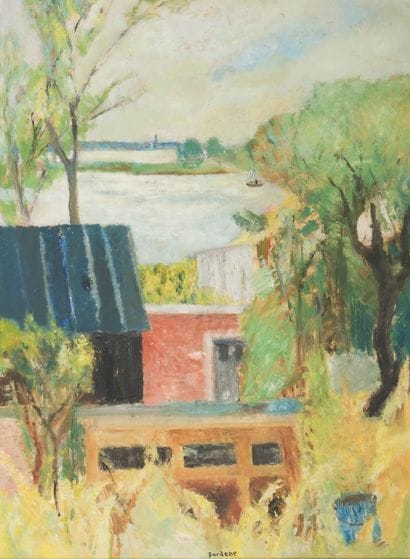 Guy BARDONE
Lake landscape
Oil on canvas
59...