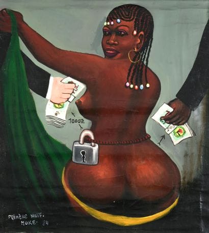 MOKE (1950-2001)
La courtisanne. 1984
Huile...