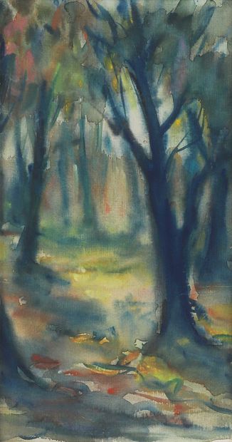 HOBI (XX ?)
Les arbres
Aquarelle sur papier
33,5...