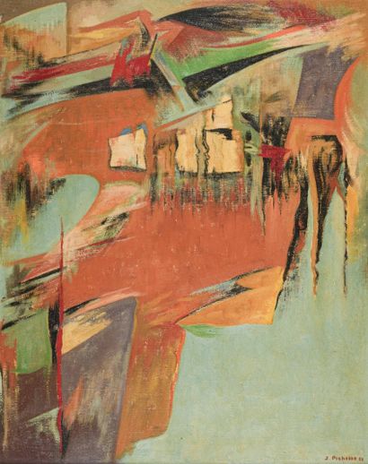 James PICHETTE (1920-1996)
Reflets II. 1957
Huile...