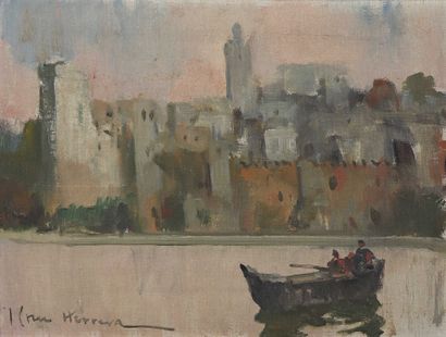 José CRUZ HERRERA (1890-1972)
Boats in front...