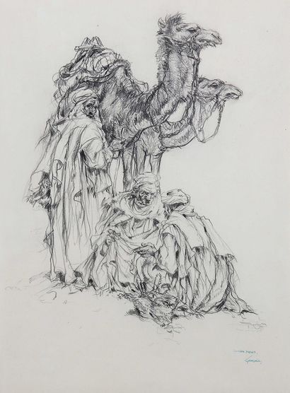 Isidore VAN MENS (1890-1985)
Camel drivers...