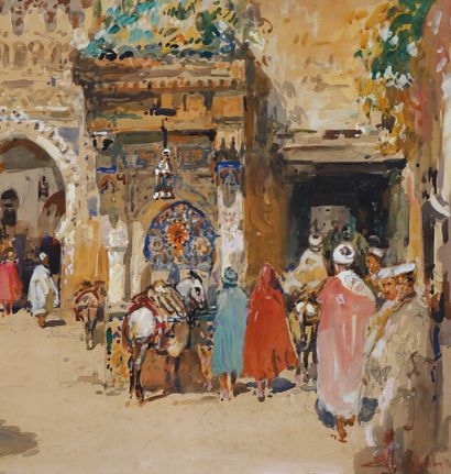 Eugène VILLON (1879-1951)
Entrance to the...