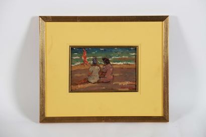 Moses LEVY (1885-1968)
On the beach. 1946
Oil...