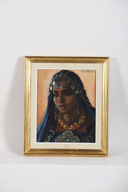 Odette BRUNEAU (1891-1984)
Portrait of a...