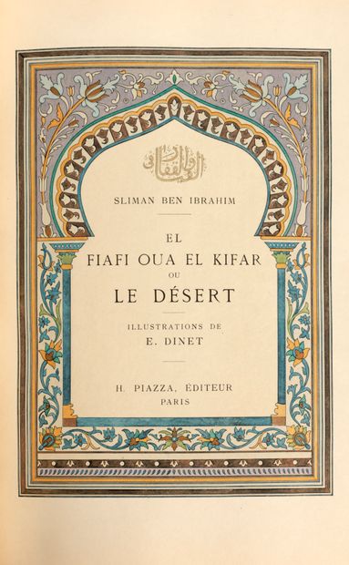 [DINET (Étienne)]. IBRAHIM (Sliman ben)....
