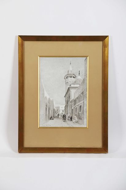 Gaston ROULLET (1847-1925)
A street in Tunis,...
