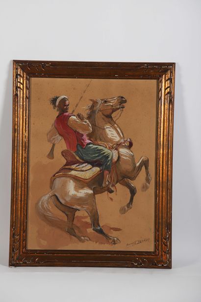 Mattéo BRONDY (1866-1944)
The Arab Rider
Watercolor...