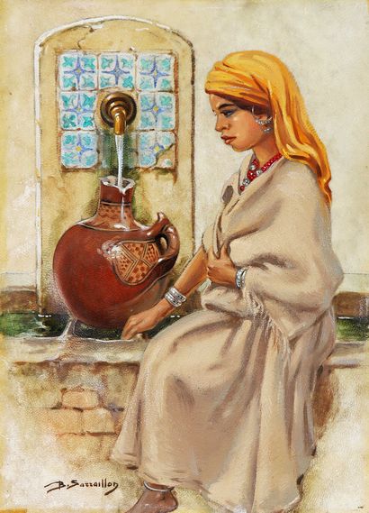 Benjamin SARRALLION (1902-1989)
Young girl...