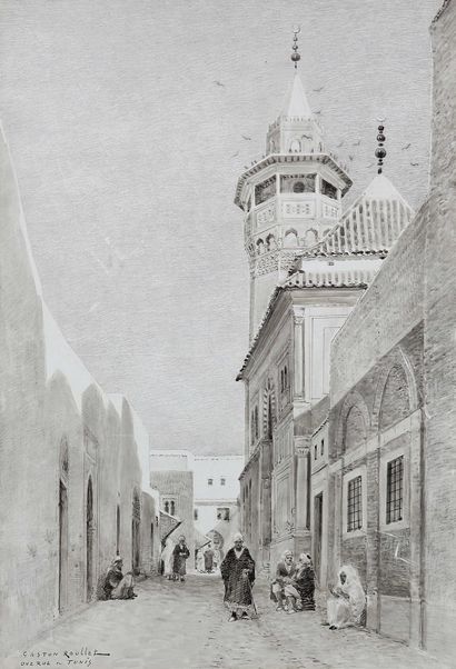 Gaston ROULLET (1847-1925)
A street in Tunis,...