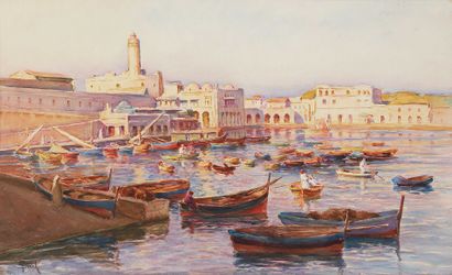Alphonse BIRCK (1859-1942)
Boats in the port...