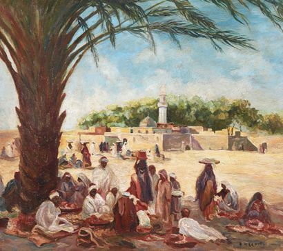 Dario MECATTI (1909-1976)
Meal under the...
