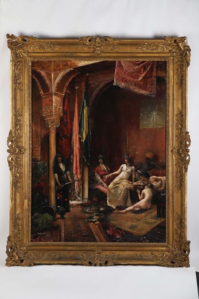 Maurice BOMPARD (1857-1936)
The harem
Oil...