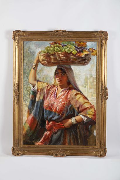 Isaac SNOWMAN (1874-1947)
The Grape Bearer
Oil...