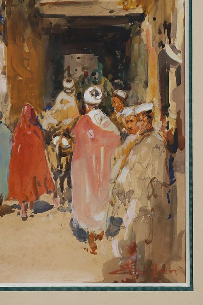 Eugène VILLON (1879-1951)
Entrance to the...