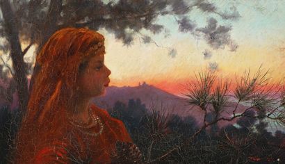Salomon TAIB (1877-1951)
Young girl in front...