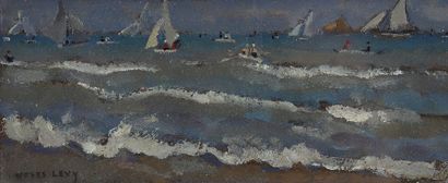 Moses LEVY (1885-1968)
Sailboats. Circa 1918
Oil...
