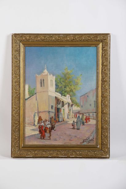 Yvonne THIVET (1888-1972)
Busy street in...