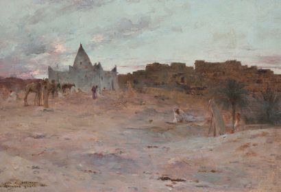 Constant Georges GASTÉ (1869-1910) 
Evening...