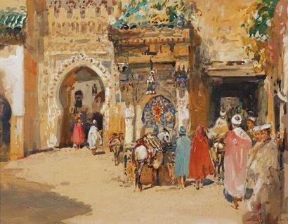 Eugène VILLON (1879-1951)
Entrance to the...