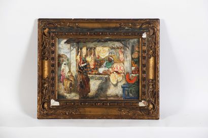 Pierre GOURDAULT (1880-1915)
Arab butchery
Oil...