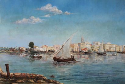 Marc ANTHONY (XIX-XX)
Boats in front of La...