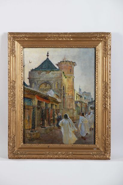 Edgar BUNDY (1862-1922)
Street scene over...