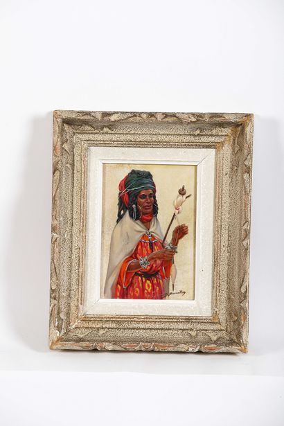 Benjamin SARRALLION (1902-1989)
La filleuse...