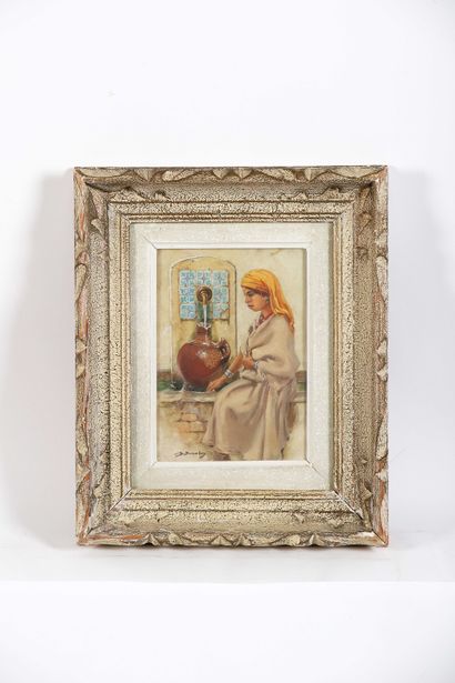 Benjamin SARRALLION (1902-1989)
Young girl...