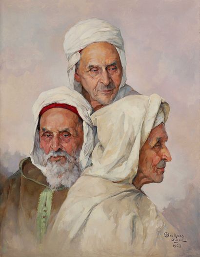 Émile DECKERS (1885-1968)
The three Algerians....