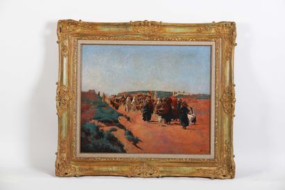 Joseph CLOIX (1856-1915)
On the market road,...