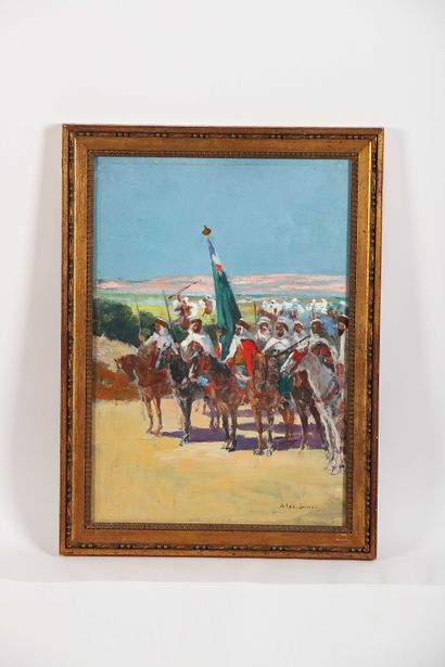 Alexandre LUNOIS (1863-1916)
Arab riders
Oil...