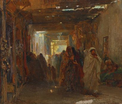 Albert CHARPENTIER (1878-1951)
The Souk
Oil...