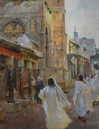 Edgar BUNDY (1862-1922)
Street scene over...