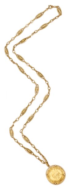 Chaine en or jaune 18K (750/1000à à maille...