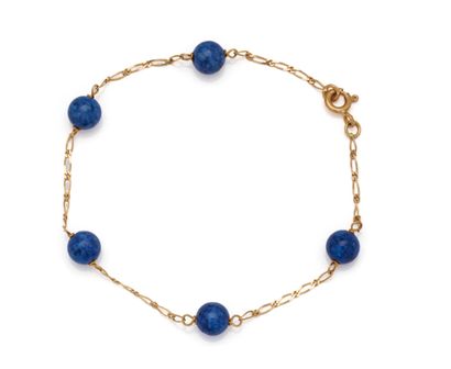Bracelet en or jaune 18K (750/1000) à maille...