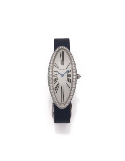CARTIER ELONGATED BATHTUB 
Bracelet watch...