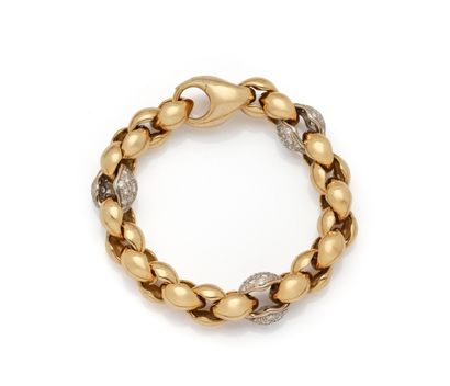POMELATTO
Important bracelet en or deux tons...