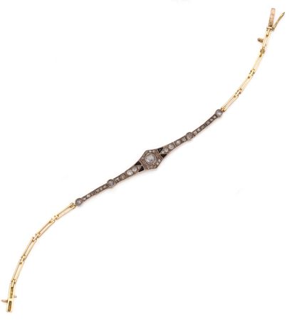 Articulated bracelet in 18K (750/1000) yellow...