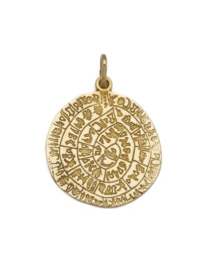 Pendentif en or jaune 9K (375/1000) représentant...
