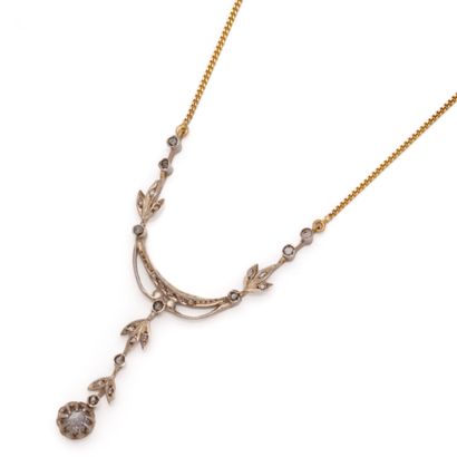 Fine necklace in 18K (750/1000) yellow gold...